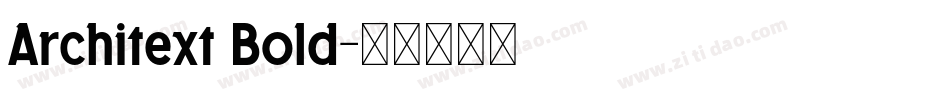 Architext Bold字体转换
